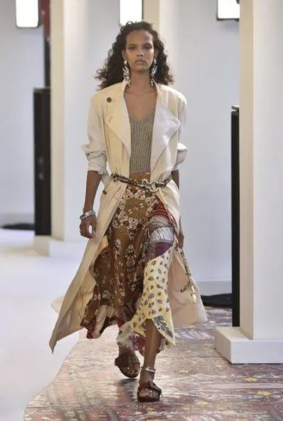 модные атласные юбки