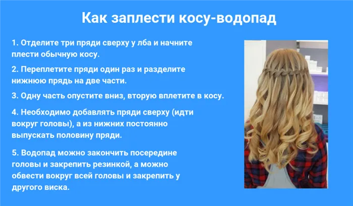 как сделать прическу самой себе: как заплести косу-водопад